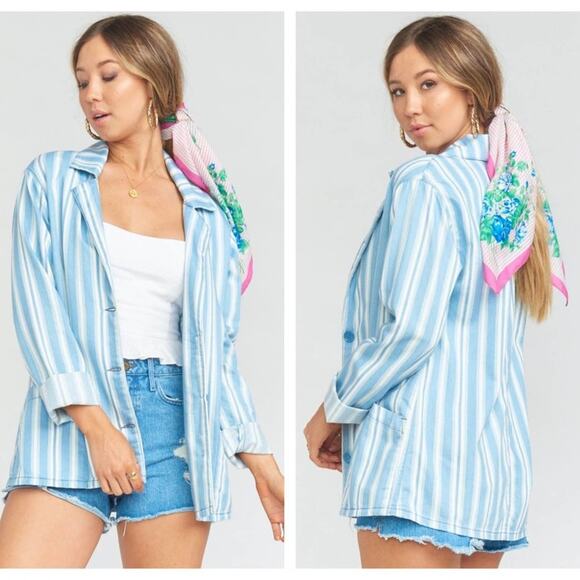 Show Me Your Mumu Breken Stripe Jacket Size Small New With Tag - Picture 2 of 8